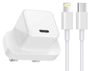 iPhone 14 13 12 11 Fast Charger [Apple MFi Certified] 20W USB C Plug Power Adapter with 1.8M USB C to Lightning cable for iPhone14/14 Plus/14 Pro/14 Pro Max/13/13 Mini/13 Pro/12/11/iPad Air 202