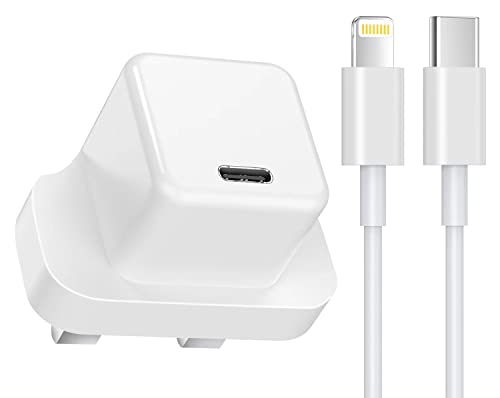 iPhone 14 13 12 11 Fast Charger [Apple MFi Certified] 20W USB C Plug Power Adapter with 1.8M USB C to Lightning cable for iPhone14/14 Plus/14 Pro/14 Pro Max/13/13 Mini/13 Pro/12/11/iPad Air 202