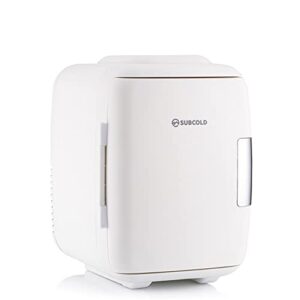 Subcold Classic4 Mini Fridge - Cooler & Warmer | 4 Litre/6 Cans | AC+USB | Portable Small Fridge for Skincare