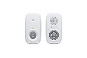 Motorola Nursery AM21/MBP21 Audio Baby Monitor - Digital Baby Monitor with DECT Technology for Audio Monitoring - 300 m Range - High Sensitivity Microphone - White