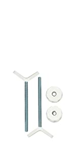 Baby Gate Guru Banister Y-Spindle Rods, M8 White