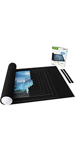 LAVIEVERT Jigsaw Puzzle Storage Mat Roll Up to 1,500 Pieces