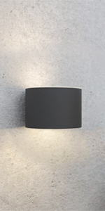 Gloucetser Up & Down Solar Powered Outdoor Wall Light