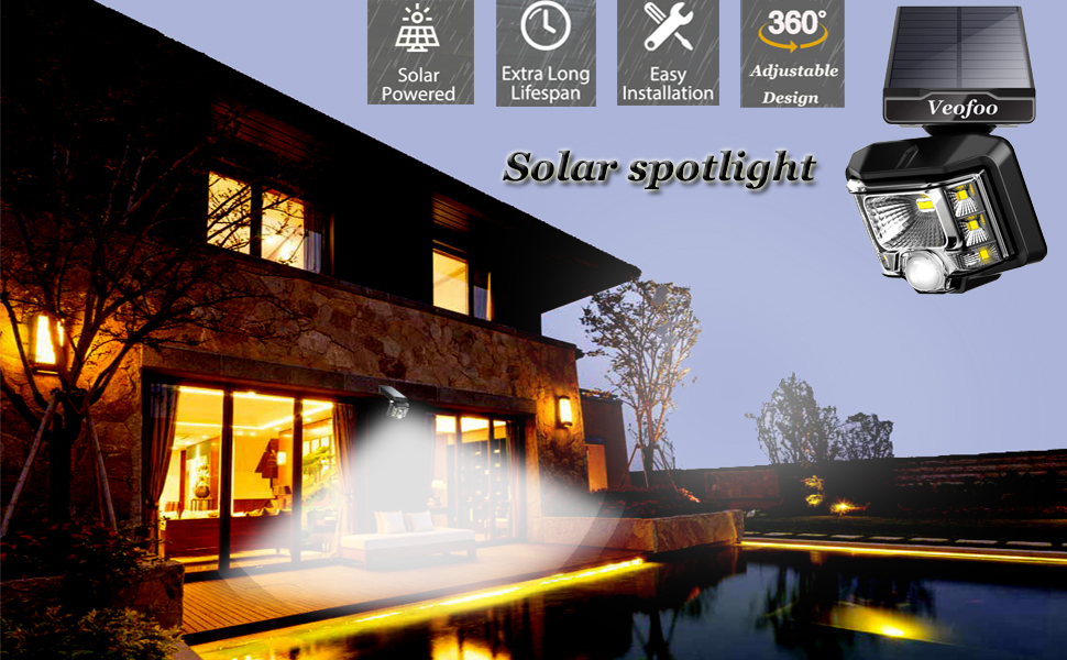 veofoo solar spotlight