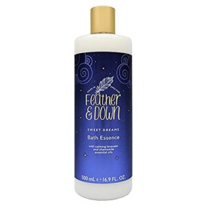 Feather & Down Sweet Dream Bath Essence (500ml) – with Calming Lavender & Chamomile Essential Oils. Helps to Prepare You for a Restful Night’s Sleep. Cruelty Free. Vegan Friendly.