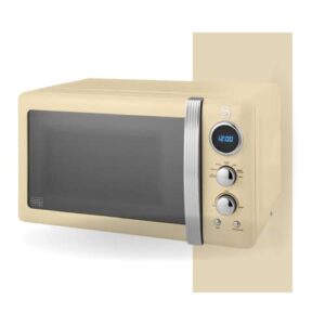 Swan Retro LED Digital Microwave Cream
