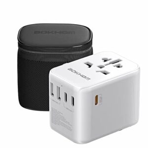 Worldwide Travel Adapter with USB C PD 30W Fast Charging