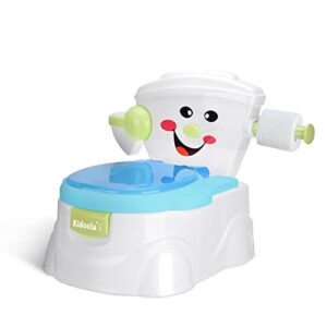 KIDOOLA Blue Potty Training Toilet Seat | Toilet Potty Seat with Splash Guard