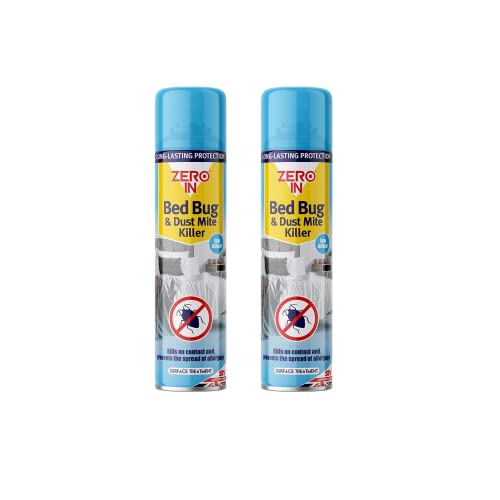 Quebec- Effective Bed Bug Killer Spray- Bedbugs & Mites Killer- Long Lasting 12 Months Protection- Natural Fresh Linen Fragrance - Child & Pet Safe Bug Killer Spray- 300 ml (Pack of 2)