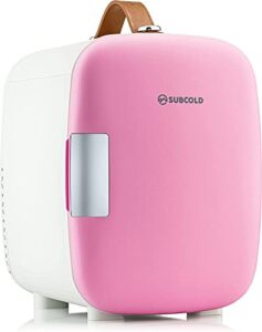 Subcold Pro4 Luxury Mini Fridge Cooler | 4 Litre / 6 Cans | AC and Exclusive USB Power Option | Portable Small Fridge for the Office