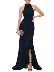 Ever-Pretty Women's Elegant Evening Dress Bodycon Halter Ruffle Formal AE00005