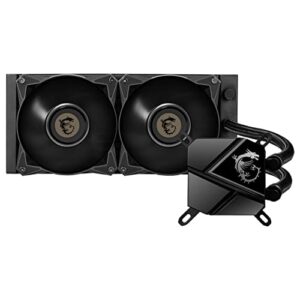 MSI MAG CORELIQUID P240 AIO CPU Liquid Cooler - Discreet Piano Black