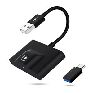 Teeran CarPlay Wireless Adapter for Factory Wired CarPlay 2023 Upgrade Plug & Play Wireless CarPlay Dongle Converts Wired to Wireless Fast and Easy Use Compatible with Cars from 2015 & iPhone iOS 10+