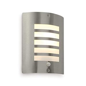 Bianco PIR Lights Outdoor - Outside Lights Mains Powered - Security Lights with Motion Sensor Mains Powered - IP44 Rated Wall Lights - E27 LED Compatible            [Energy Class A]