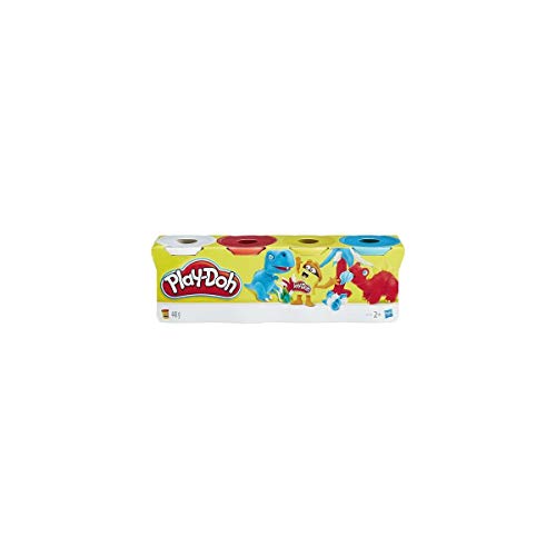 Play-Doh 4 Pack of Wild Non-Toxic Colors for Kids 2 Years and Up