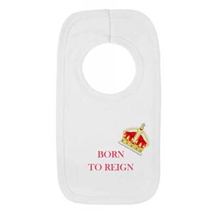Kooky Kids – King coronation emblem - Soft Absorbent Drooling Pull over Bandana Dribble Teething Bib - For New Born