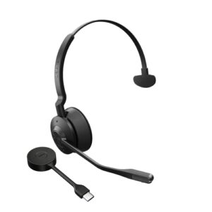 Jabra Engage 55 Mono Wireless Headset with Link 400 USB-C DECT Adapter - Noise-Cancelling Mic