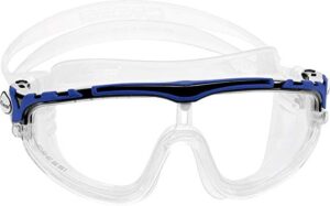 Cressi Skylight 180 Degrees View Anti Fog Swim Goggles - Black/Blue/Clear Lens