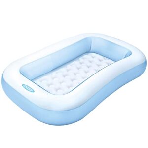Rectangular Baby Pool with Soft Inflatable Floo
