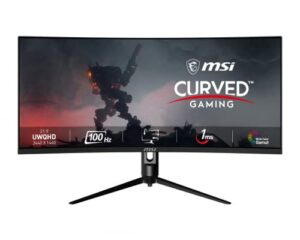 MSI MAG342CQPV 34 Inch UWQHD Curved Gaming- 1500R 3440 x 1440 VA Panel