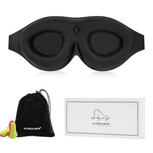 ALASKA BEAR Contoured Cups Sleep Mask for Women Men 100 Percent Blackout