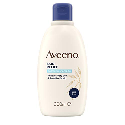Aveeno Skin Relief Soothing Shampoo | Relieves Very Dry & Sensitive Scalp | 300ml [Packaging may vary]