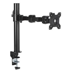 Amazon Basics Single Monitor Stand - Height Adjustable Arm Mount