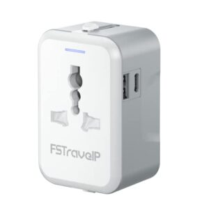 FSTravelP Worldwide Travel Adapter with USB