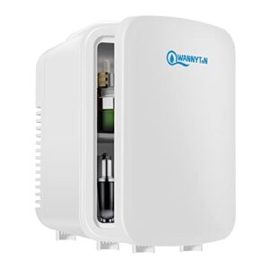 WANNYTON Mini Fridge 4 Litre / 6 Can Portable Fridge Cooler/Warmer