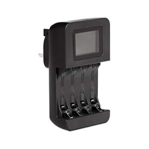 Amazon Basics Intelligent Digital Battery Charger for 4 AA