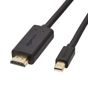 Amazon Basics Mini DisplayPort to HDMI Cable with Gold-plated connectors