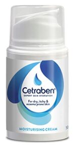 Cetraben Body Cream Moisturiser Perfect for Dry Sensitive and Eczema Prone Skin Dermatological Body Moisturiser 50 ml (Packaging May Vary)