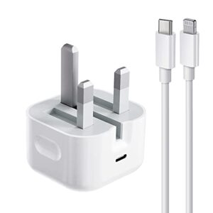 iPhone Fast Charger[Apple MFi Certified] PD 20W USB C Fast Charger Plug and 2M iPhone Charger Cable