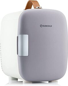 Subcold Pro4 Luxury Mini Fridge Cooler | 4 Litre / 6 Cans | AC and Exclusive USB Power Option | Portable Small Fridge for the Office