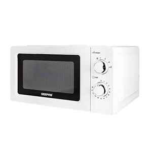 Geepas 700 W Solo Manual Microwave – 20L Solo Microwave Oven with 5 Power Levels - Reheating