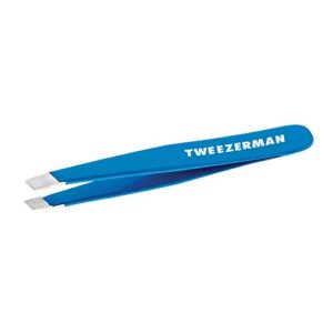 Tweezerman Bahama Blue Stainless Steel Mini Slant Tweeze