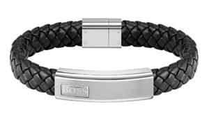BOSS Jewelry Men's LANDER Collection Bracelet Black - 1580178M