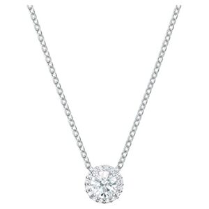Swarovski Women's Angelic Necklace Brilliant White Crystals with Elegant Rhodium Plated Metal from the Swarovski Angelic Collectio
