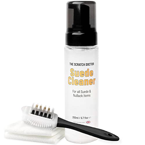 Suede and Nubuck Cleaner Foam 200ml 6.7 floz Suitable for Use on Shoes