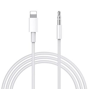 Aux Cable for iPhone in Car 3.5mm Aux Cord Aux Cable Compatible with iPhone 14/14 Pro/14Pro Max/13/13 Pro/12/12 Pro/11 Pro/11/Xs/XR/X/8/7 for Home/Car Stereo/Speakers/Headphones