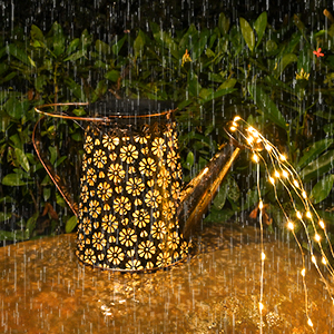 watering can solar lights outdoor garden