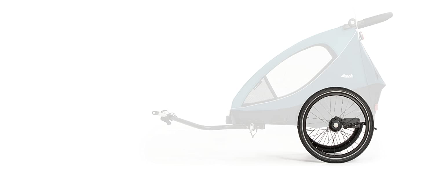 High-quality wheels for high driving comfort front wheels swivelling and lockable rear air wheels