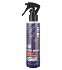 clean blonde, tri-blo, violet tri-blo, blow dry spray, purple blow dry spray, blonde