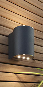 Belgravia Outdoor Solar Powered Up & Down Wall Light