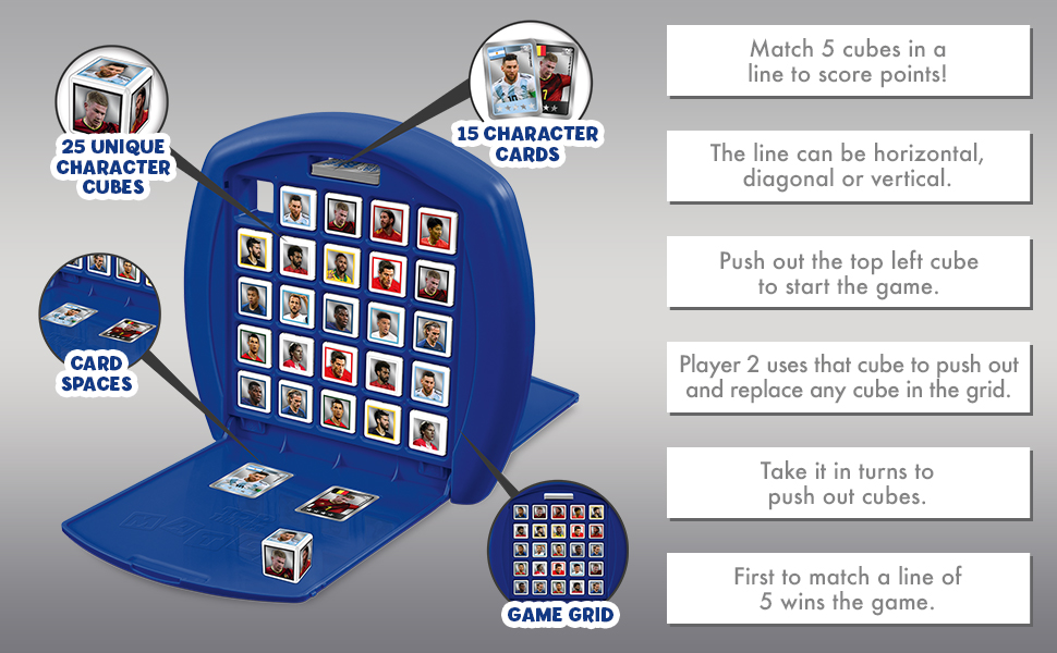 world football stars top trumps match toy game fun memory kids travel game video boy girl party