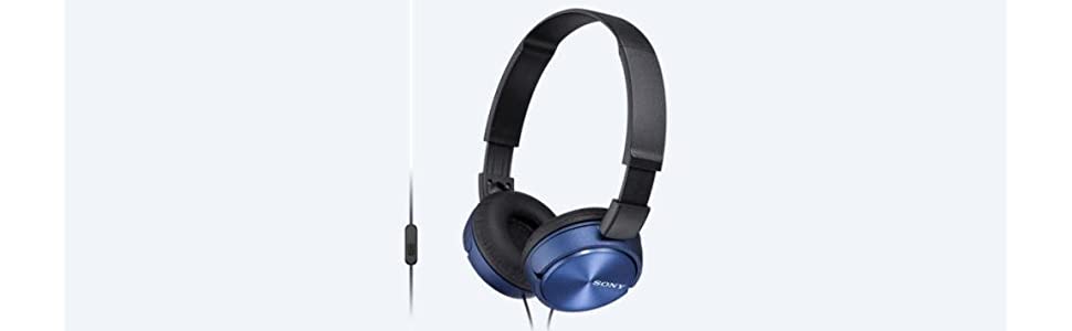 Sony, MDR-ZX310AP, foldable on-ear headphones compatible, smartphones, tablets, mp3