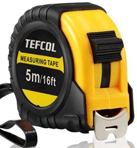 TEFCOL Retractable Tape Measure 5m 16Ft