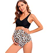 Tofern Maternity Swimwear Swimming Costume Women One Piece Swimsuit for Pregnancy Ladies Tummy Co...