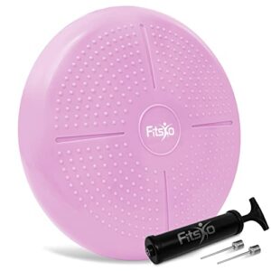 Wobble Cushion Physio – Extra Thick Inflatable Balance Cushion Disc for Core Strength & Sitting Posture- Improves Balancing