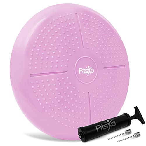 Wobble Cushion Physio – Extra Thick Inflatable Balance Cushion Disc for Core Strength & Sitting Posture- Improves Balancing